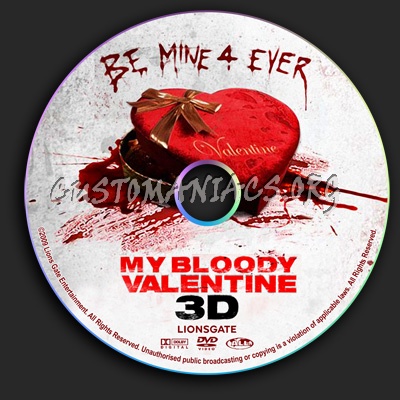 My Bloody Valentine 3D dvd label