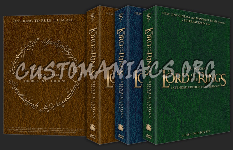 The Lord of the Rings: Extended Editions dvd cover