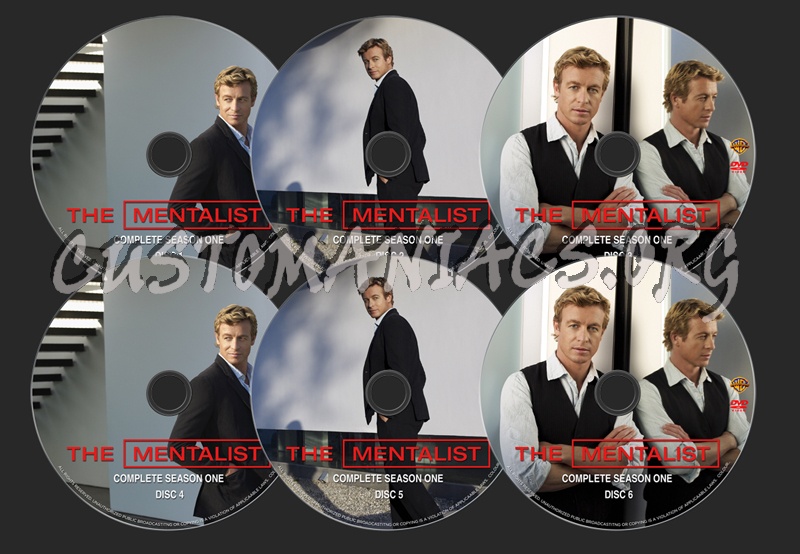 The Mentalist Season 1 dvd label