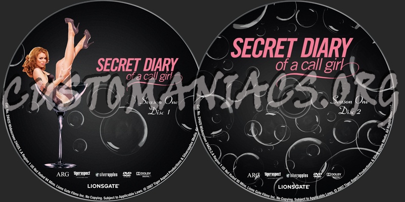 Secret Diary of a Call Girl Season 1 dvd label