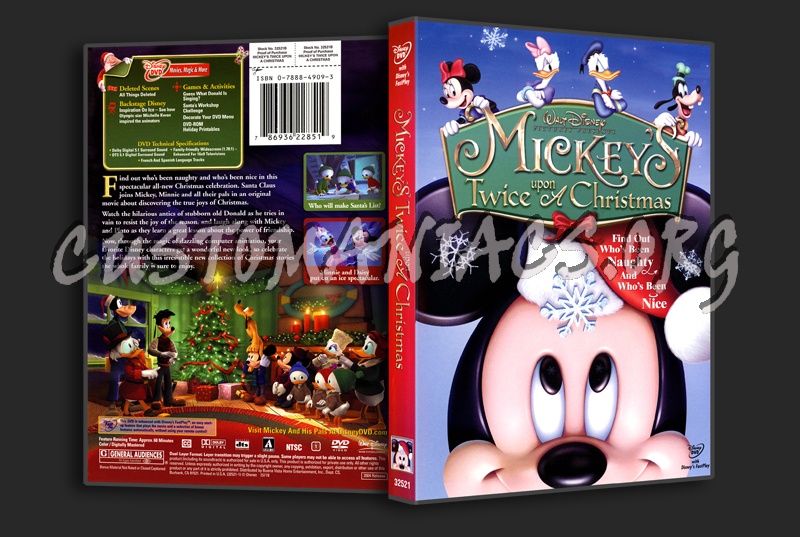 Mickeys Twice Upon a Christmas dvd cover