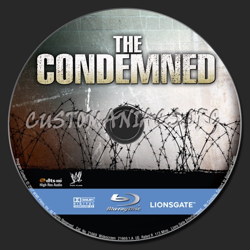 The Condemned blu-ray label