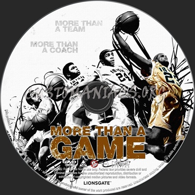 More Than a Game dvd label