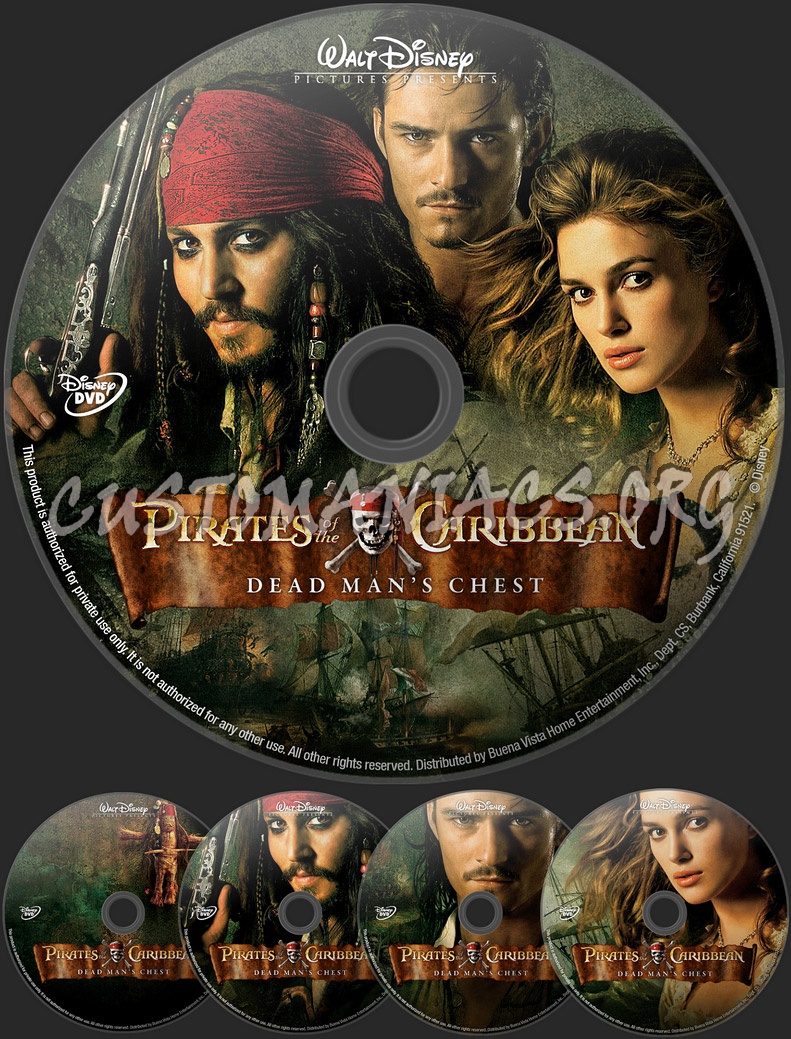 Pirates of the Caribbean - Dead Man's Chest dvd label