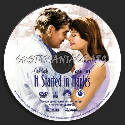 It Started in Naples dvd label