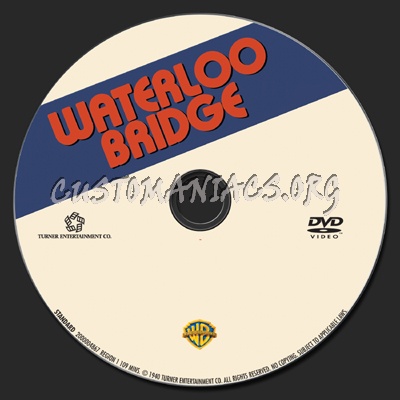 Waterloo Bridge (1940) dvd label