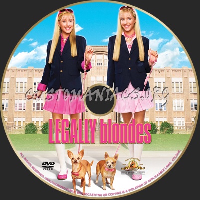 Legally Blondes dvd label