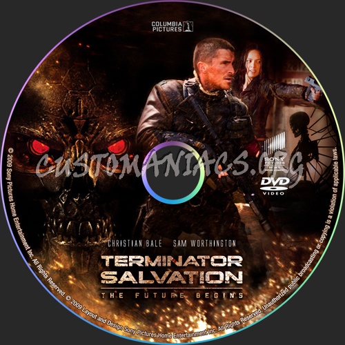 Terminator Salvation dvd label