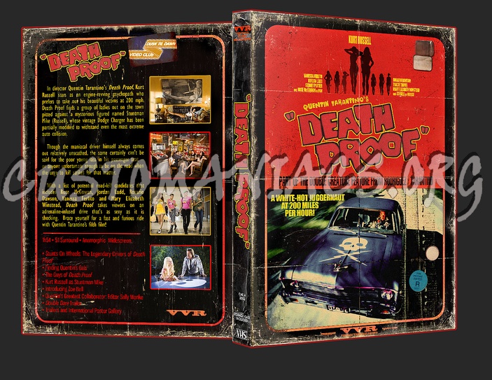 Grindhouse: Death Proof and Planet Terror Vintage dvd cover