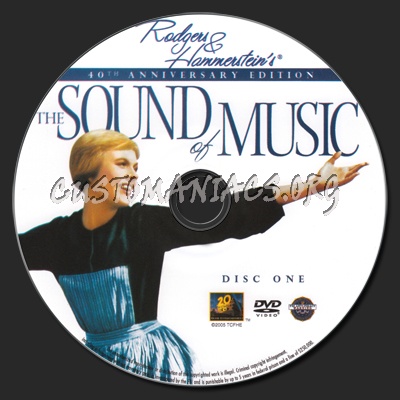 The Sound of Music 40th Anniversary Edition dvd label