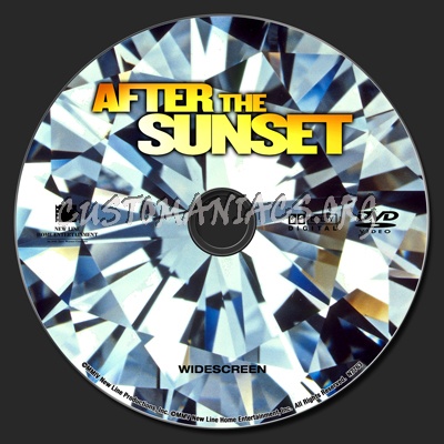 After The Sunset dvd label