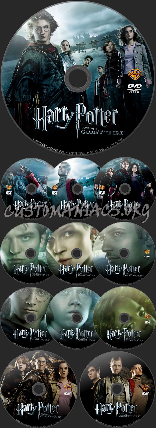 Harry Potter and the Goblet of Fire dvd label