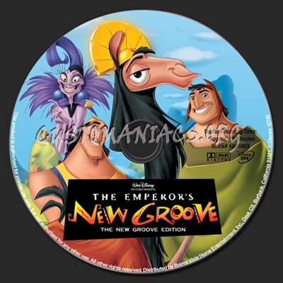 The Emperor's New Groove : New Groove Edition dvd label