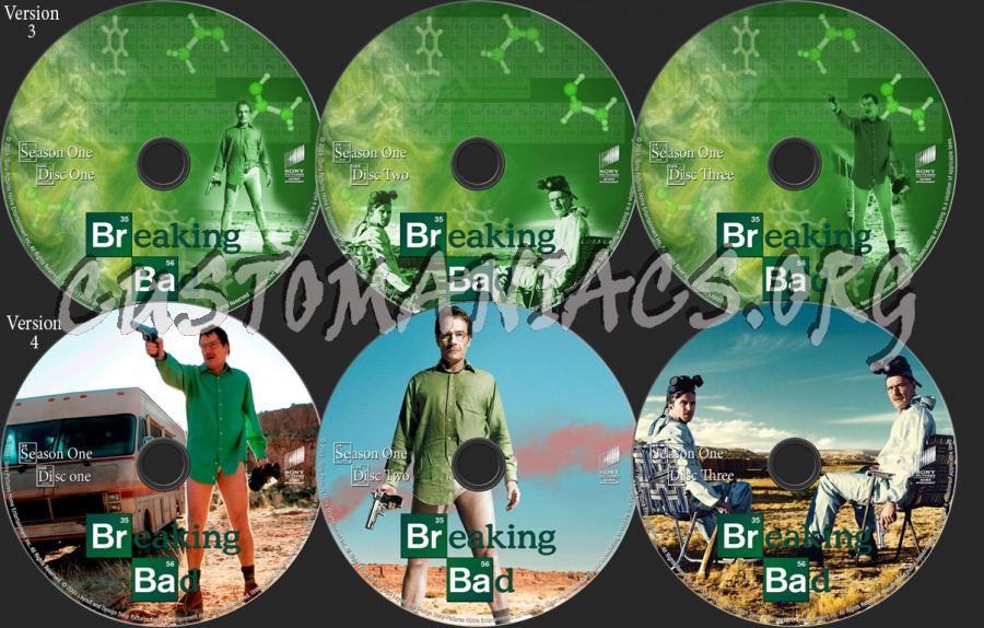 Breaking Bad Season 1 dvd label