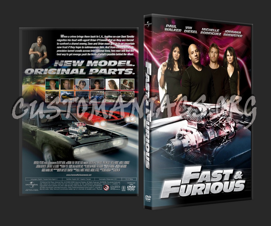Fast & Furious dvd cover