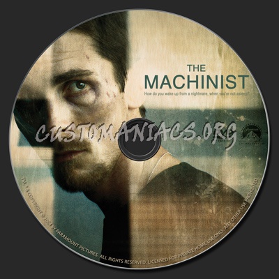 The Machinist dvd label