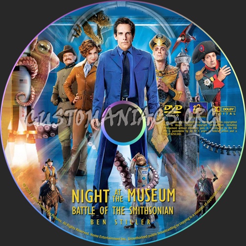Night At The Museum: Battle Of Smithsonian dvd label