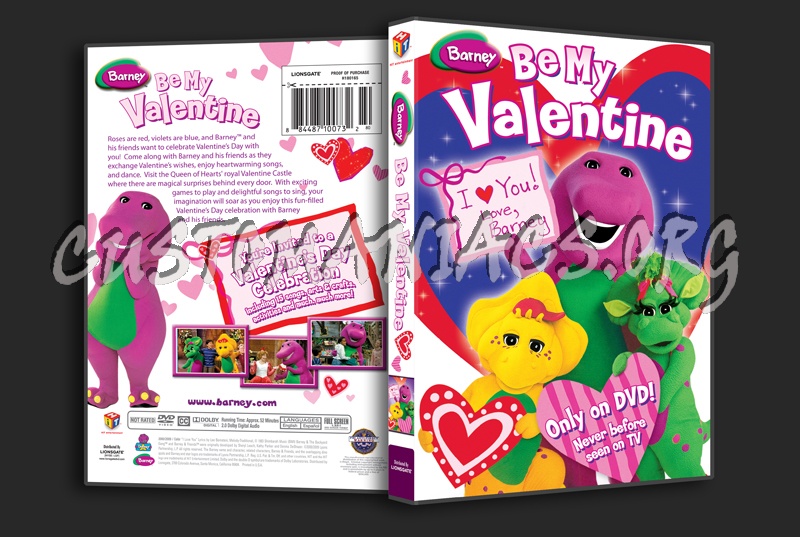 Barney: Be My Valentine dvd cover