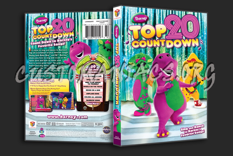 Barney: Top 20 Count Down dvd cover