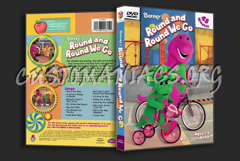 Barney's Round and Round We Go dvd cover