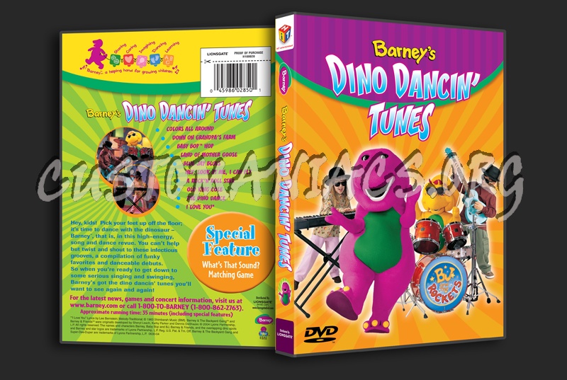 Barney: Barney's Dino Dancin' Tunes dvd cover