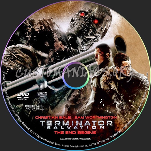 Terminator Salvation dvd label