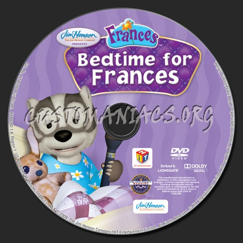 Bedtime for Frances dvd label