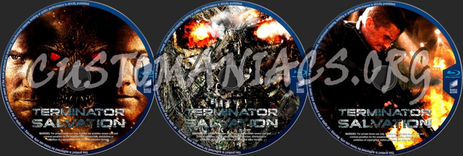 Terminator Salvation blu-ray label
