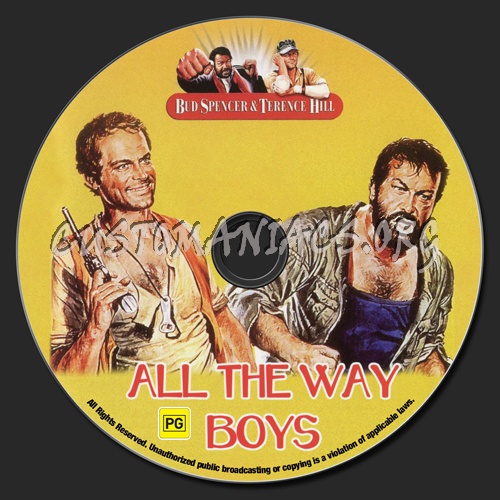 All The Way Boys dvd label