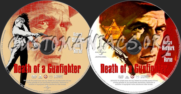 Death of a Gunfighter dvd label