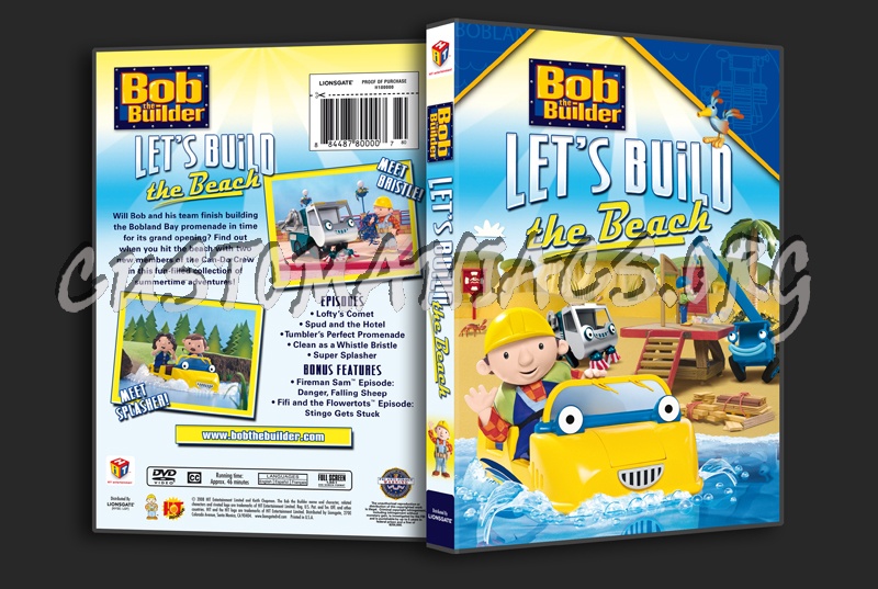 Bob the Builder: Let's Build the Beach dvd cover