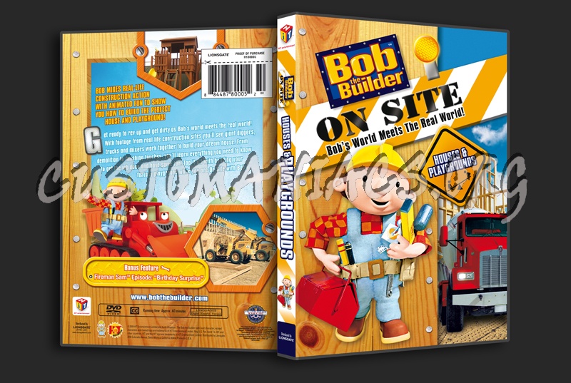 Bob the Builder On Site: Bob's World meets the real World! dvd cover