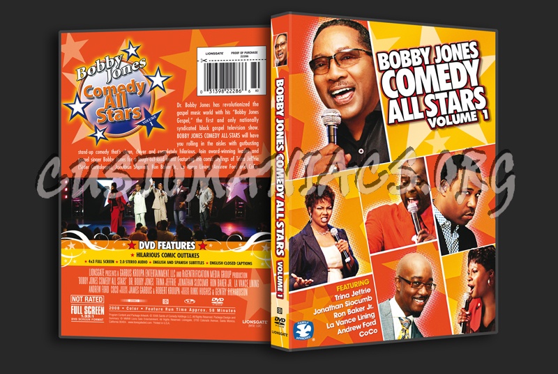 Bobby Jones Comedy All Stars Volume 1 dvd cover