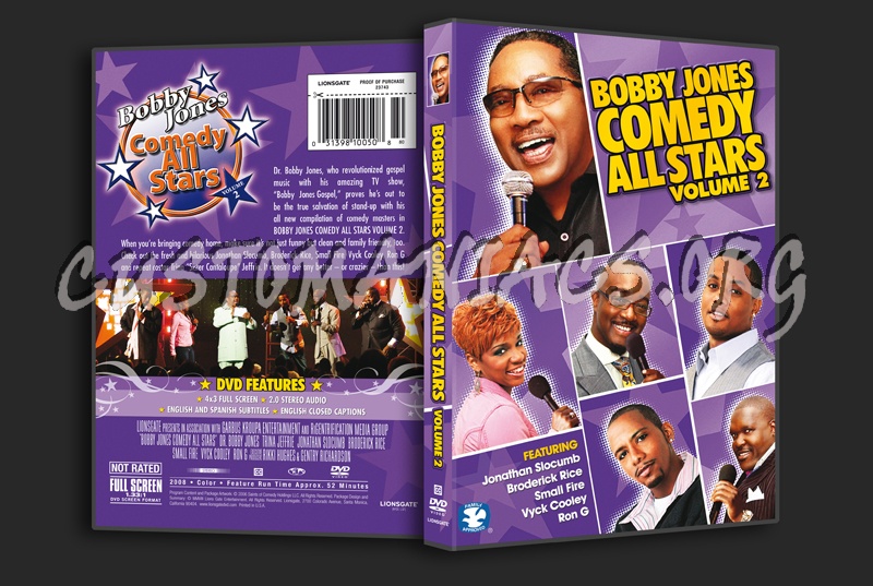 Bobby Jones Comedy All Stars Volume 2 dvd cover