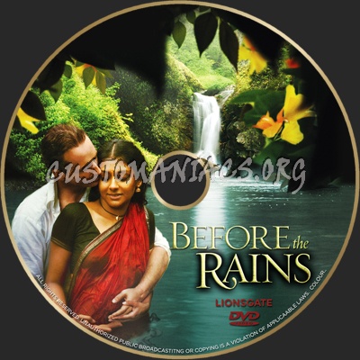 Before The Rains dvd label
