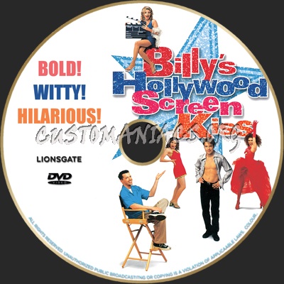Billy's Hollywood Screen Kiss dvd label