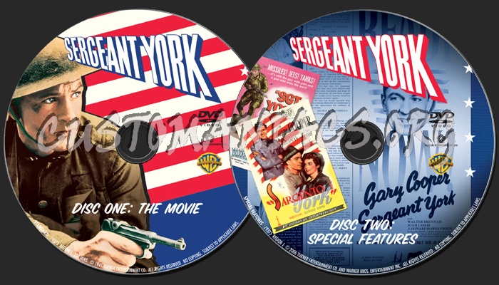 Sergeant York dvd label