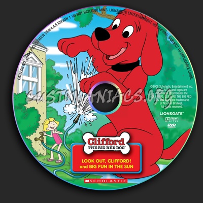 Best of Clifford: Look Out, Clifford! and Big Fun in the Sun dvd label