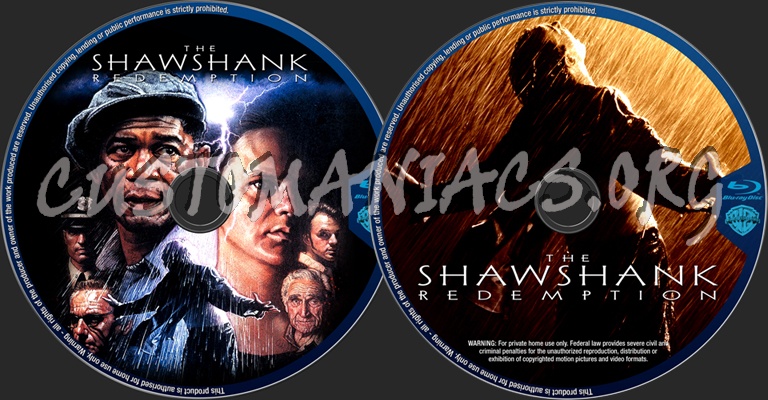 The Shawshank Redemption blu-ray label