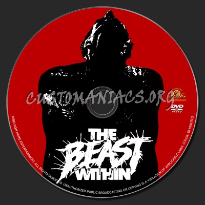 The Beast Within dvd label