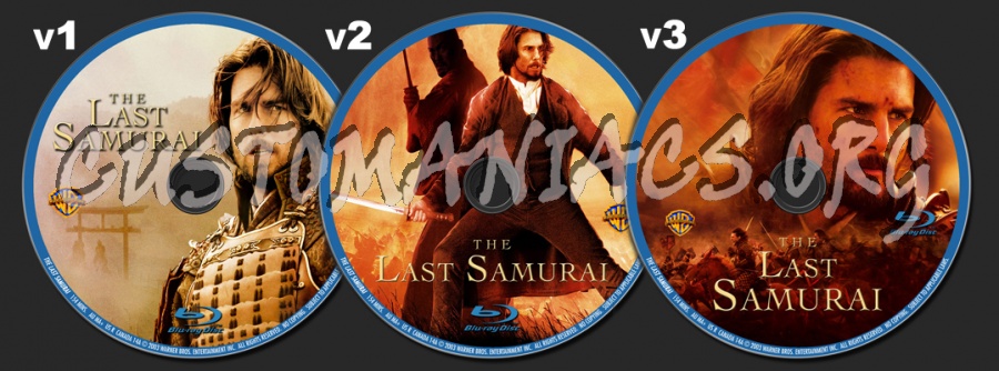 The Last Samurai blu-ray label