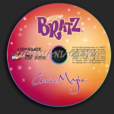 Bratz Genie Magic dvd label