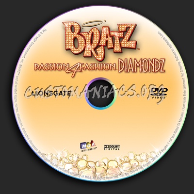 Bratz Passion 4 Fashion Diamondz dvd label