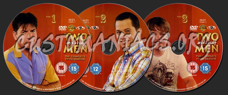 Two and a Half Men Season 5 dvd label
