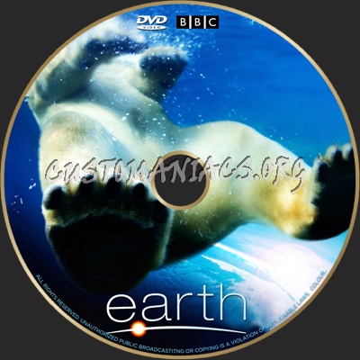 Earth dvd label