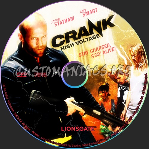 Crank High Voltage dvd label