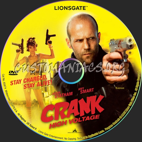 Crank High Voltage dvd label