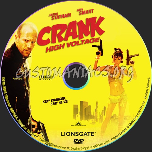 Crank High Voltage dvd label