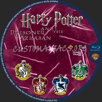 Harry Potter And The Prisoner Of Azkaban blu-ray label