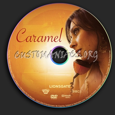 Caramel dvd label